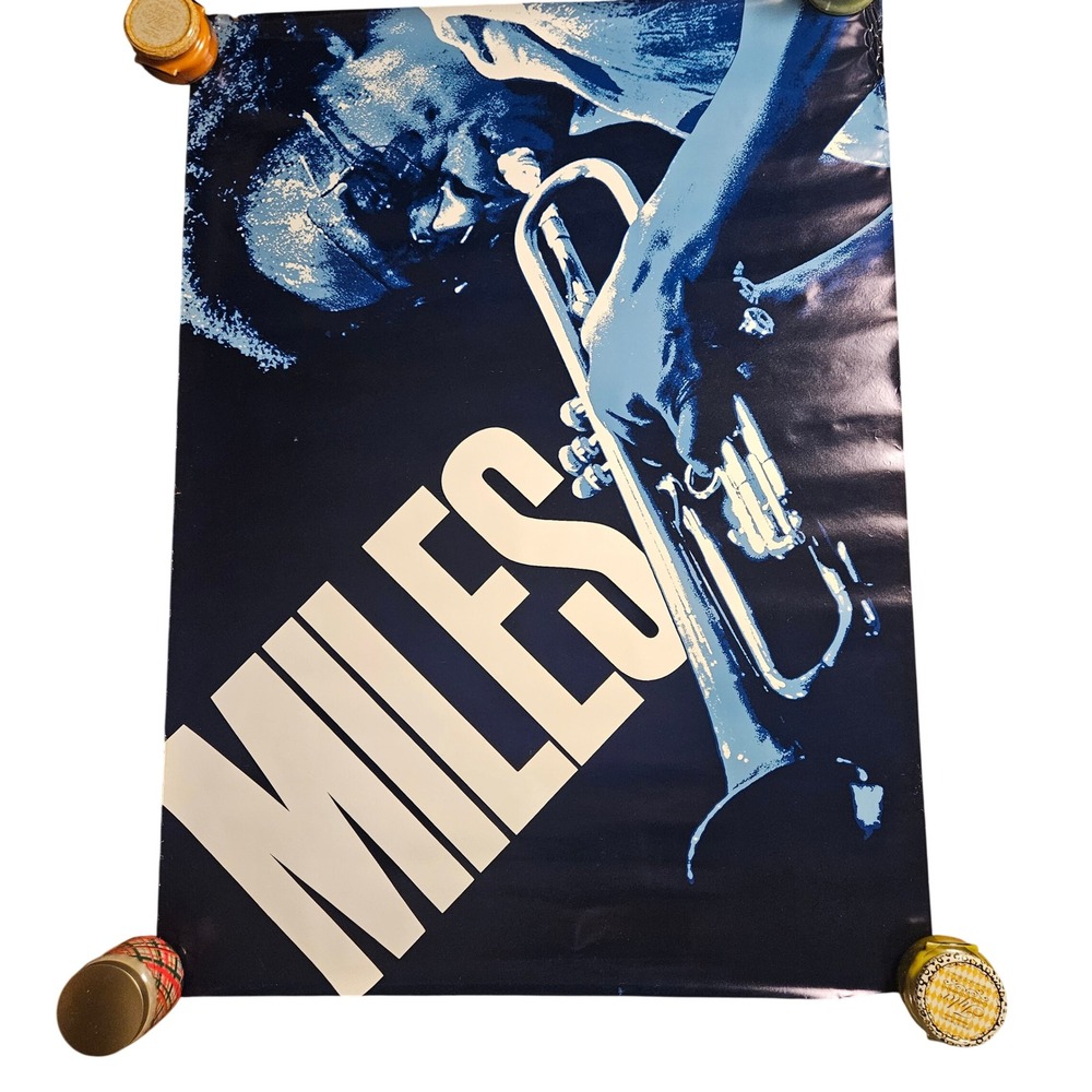 Miles Davis The Man With The Horn Vintage‎ 1981 Promo Poster Large Display 35x48